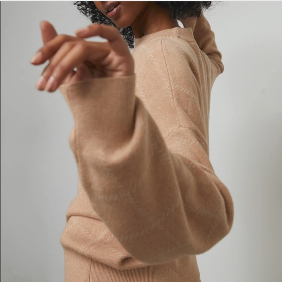 Lunya Cozy Cotton Silk Pullover in Tranquil Tan Medium Large $218 - Picture 3 of 6